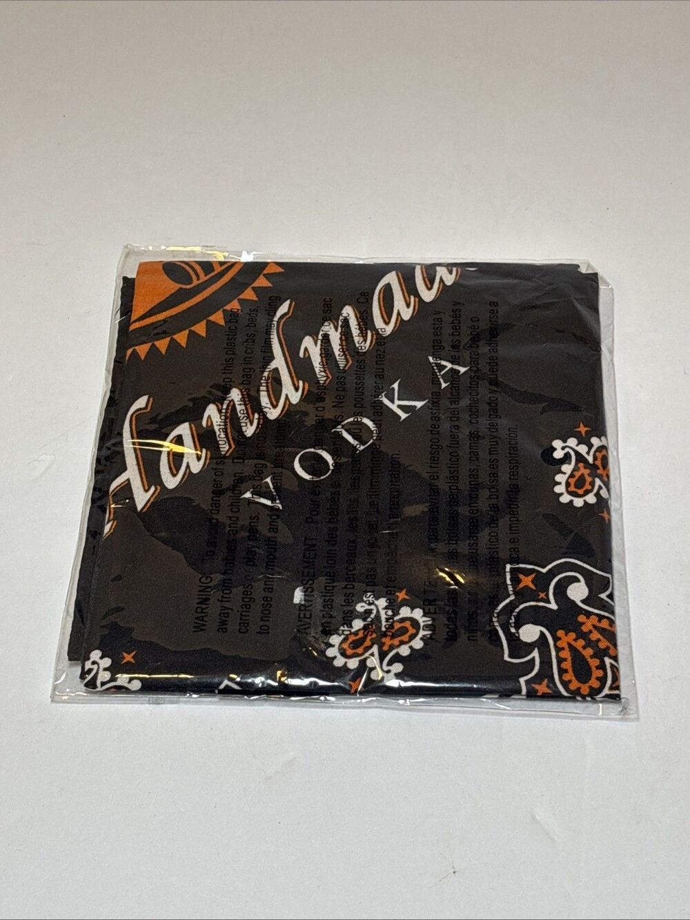 Tito's Handmade Vodka Black Paisley Logo Bandana New In Package